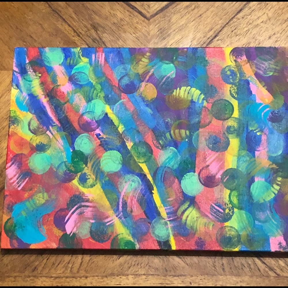 🆒 Unique Gorgeous Hand Painted Acrylic on Canvas
